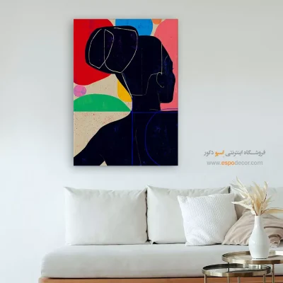 تابلو مینیمال تزئین دیوار - آواز ناآرام – تابلو مدرن - اسپو دکور