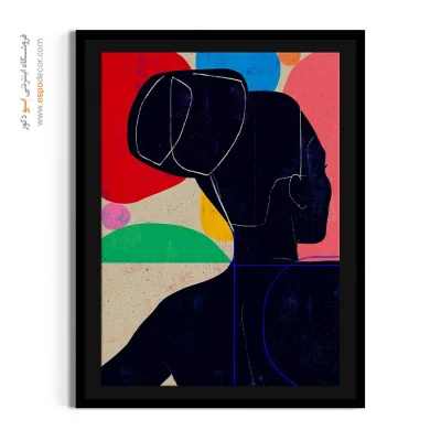 تابلو مینیمال تزئین دیوار - آواز ناآرام – تابلو مدرن - اسپو دکور