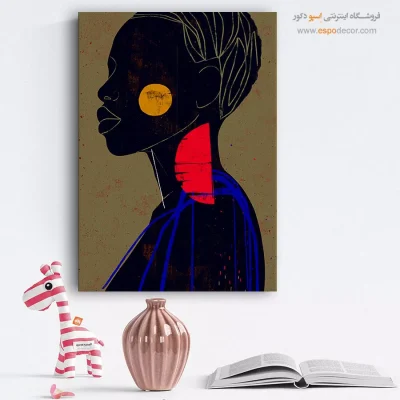 تابلو مینیمال احساسی - آواز سرد – تابلو مدرن - اسپو دکور