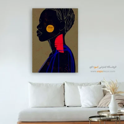 تابلو مینیمال احساسی - آواز سرد – تابلو مدرن - اسپو دکور