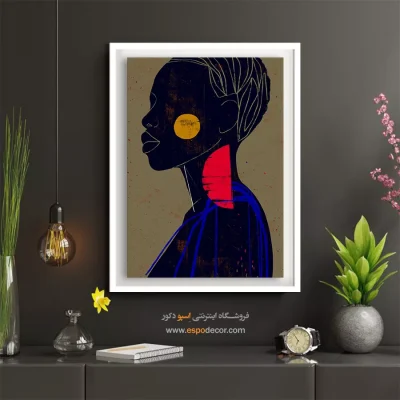 تابلو مینیمال احساسی - آواز سرد – تابلو مدرن - اسپو دکور