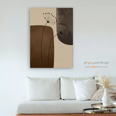 تابلو هنری چیدمان خانه - پاییز بی‌زمان – تابلو مدرن - اسپو دکور