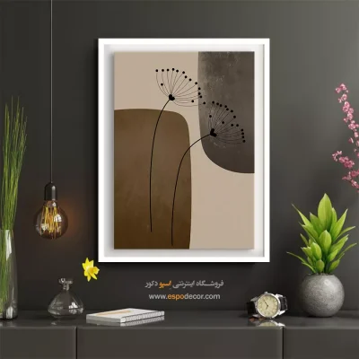 تابلو هنری چیدمان خانه - پاییز بی‌زمان – تابلو مدرن - اسپو دکور
