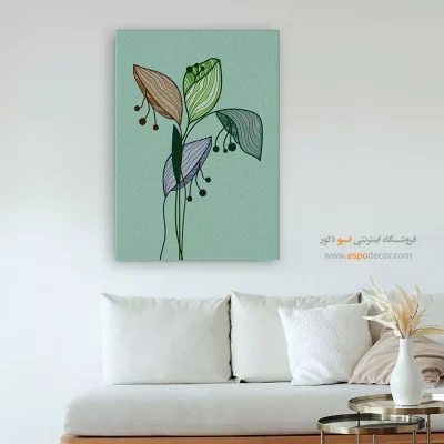 تابلو فانتزی کافی‌شاپ - مه گرم – تابلو مدرن - اسپو دکور