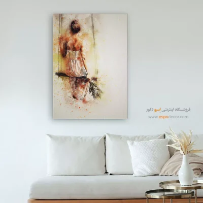 تابلو نقاشی دکور منزل - افق آرام – تابلو مدرن - اسپو دکور