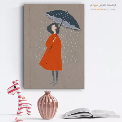 تابلو فانتزی هدیه روز پدر - آبی جاری – تابلو مدرن - اسپو دکور