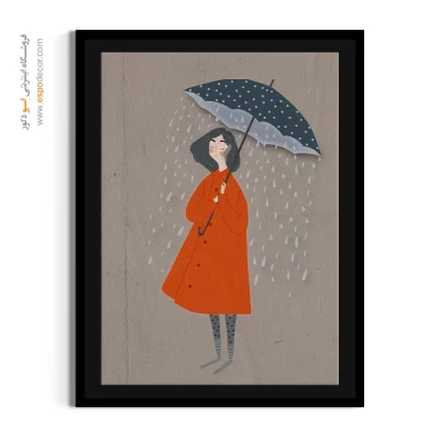 تابلو فانتزی هدیه روز پدر - آبی جاری – تابلو مدرن - اسپو دکور