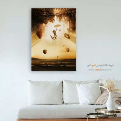 خرید تابلو نقاشی هتل - آبی بیانتها – تابلو مدرن - اسپو دکور