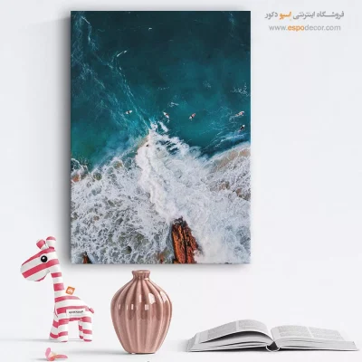 خرید تابلو مینیمال هدیه روز پدر - خواب سپید – تابلو مدرن - اسپو دکور