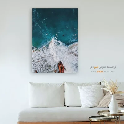 خرید تابلو مینیمال هدیه روز پدر - خواب سپید – تابلو مدرن - اسپو دکور