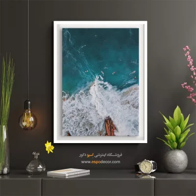 خرید تابلو مینیمال هدیه روز پدر - خواب سپید – تابلو مدرن - اسپو دکور