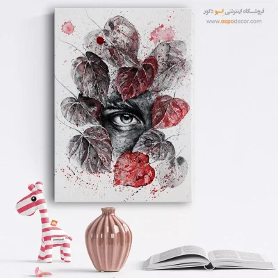 خرید تابلو نقاشی هدیه خانه نو - آبی پژمرده – تابلو مدرن - اسپو دکور