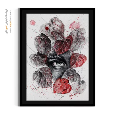 خرید تابلو نقاشی هدیه خانه نو - آبی پژمرده – تابلو مدرن - اسپو دکور