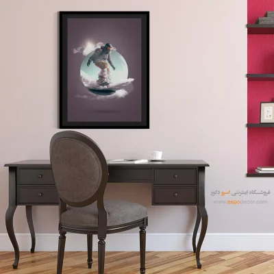 خرید تابلو فانتزی شهری - پژواک سرد – تابلو مدرن - اسپو دکور