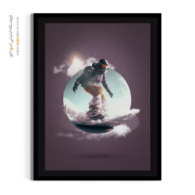 خرید تابلو فانتزی شهری - پژواک سرد – تابلو مدرن - اسپو دکور