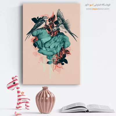 خرید تابلو چاپی سالن پذیرایی - افق بی‌صدا – تابلو مدرن - اسپو دکور