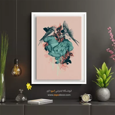 خرید تابلو چاپی سالن پذیرایی - افق بی‌صدا – تابلو مدرن - اسپو دکور