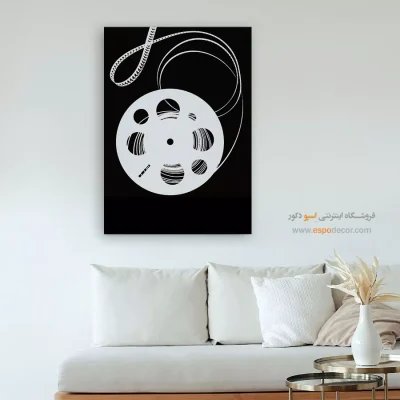 خرید تابلو نقاشی رمانتیک - موج خاموش – تابلو مدرن - اسپو دکور