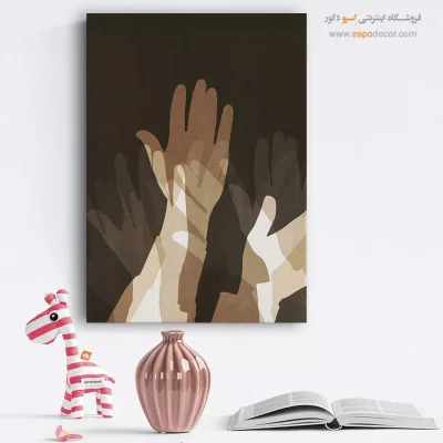 خرید تابلو هنری هدیه خاص - تپش سپید – تابلو مدرن - اسپو دکور