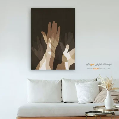 خرید تابلو هنری هدیه خاص - تپش سپید – تابلو مدرن - اسپو دکور