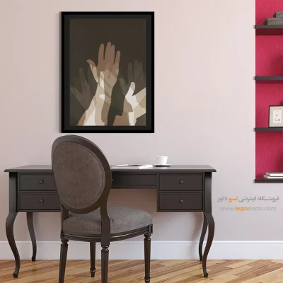 خرید تابلو هنری هدیه خاص - تپش سپید – تابلو مدرن - اسپو دکور