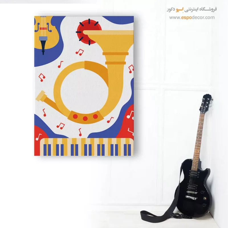 تابلو دیواری نت موسیقی مدرن