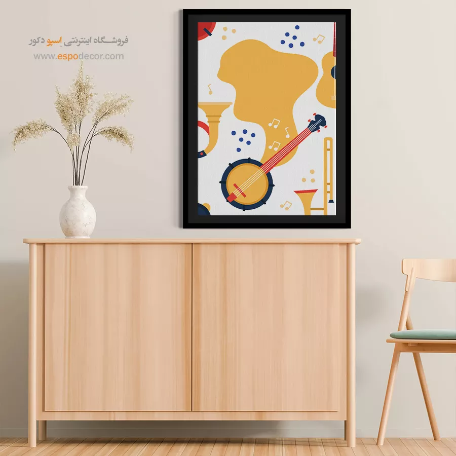 تابلو موسیقی کلاسیک - سمفونی طبیعت – تابلو موسیقی - اسپو دکور