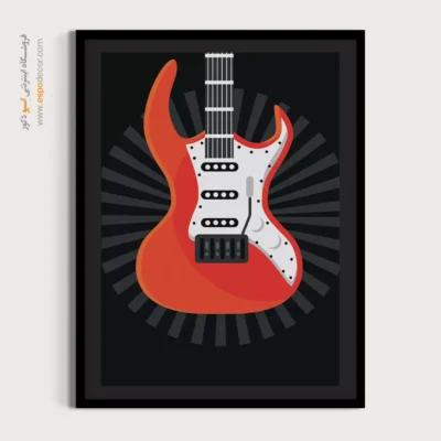 تابلو گیتار برای دکور - زمزمهی نتها – تابلو موسیقی - اسپو دکور