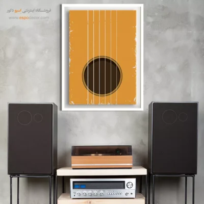 تابلو گیتار لاکچری - موسیقی درونی – تابلو موسیقی - اسپو دکور