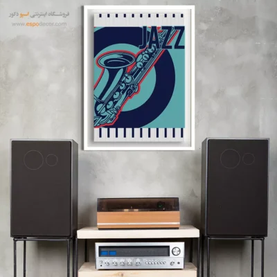 تابلو هنری موزیک لاکچری - ضرب‌آهنگ زمان – تابلو موسیقی - اسپو دکور