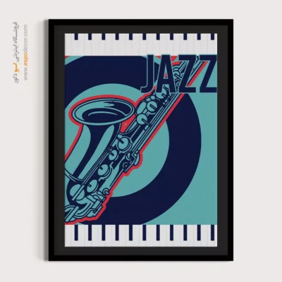 تابلو هنری موزیک لاکچری - ضرب‌آهنگ زمان – تابلو موسیقی - اسپو دکور