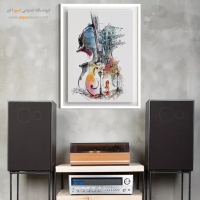 تابلو سبک کلاسیک - سمفونی درختان – تابلو موسیقی - اسپو دکور