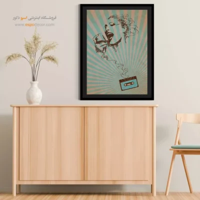 خرید تابلو هنری موسیقی با کیفیت - شوق نت‌ها – تابلو موسیقی - اسپو دکور