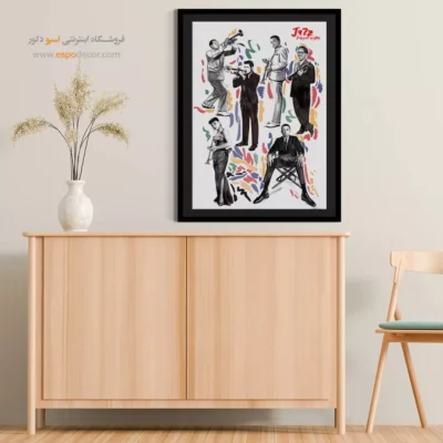 تابلو موزیک جاز کلاسیک - سمفونی باران – تابلو موسیقی - اسپو دکور