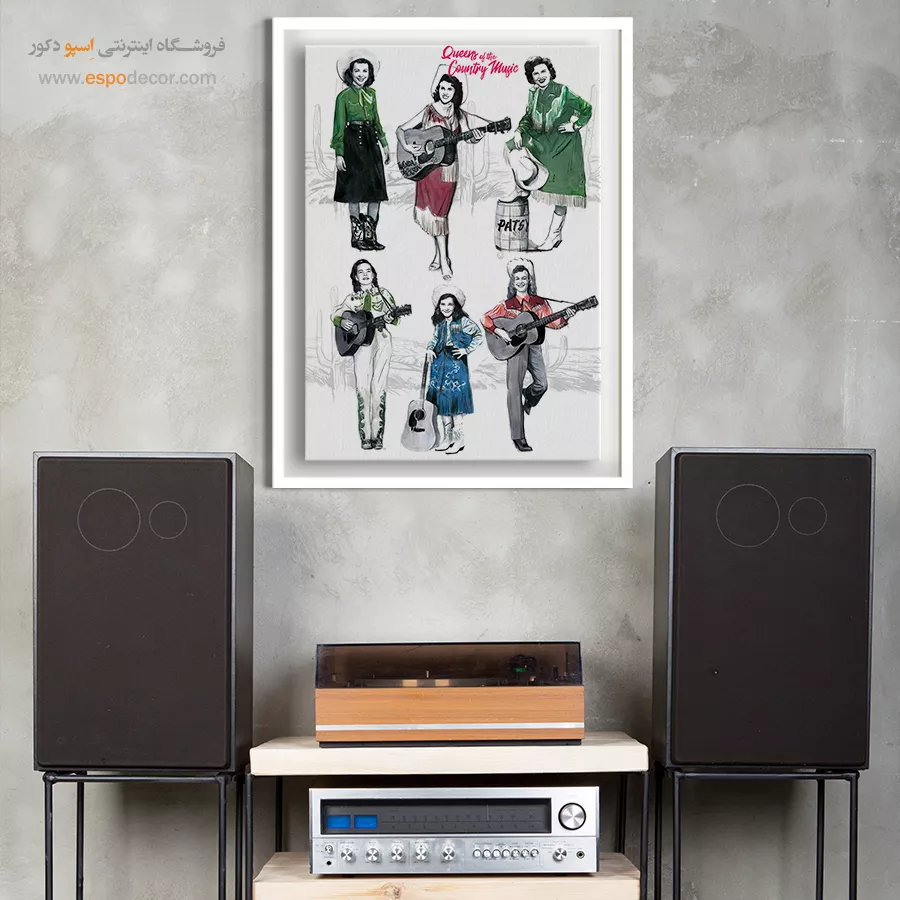 تابلو موزیک جاز لاکچری - نتهای ناپیدا – تابلو موسیقی - اسپو دکور