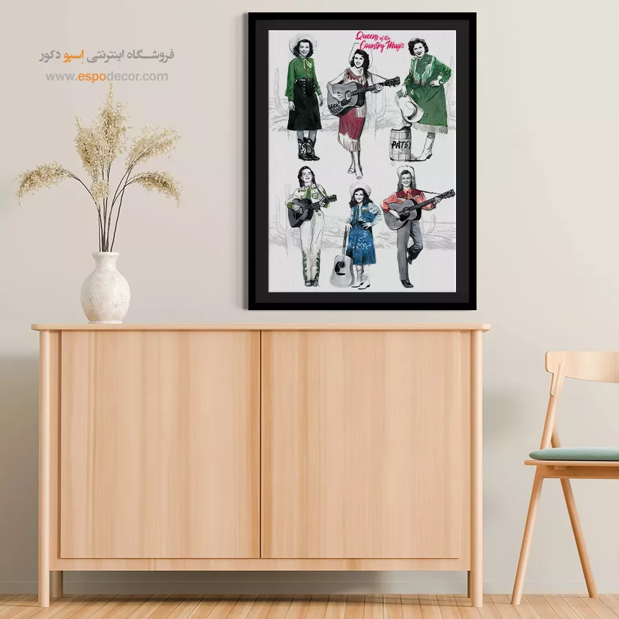 تابلو موزیک جاز لاکچری - نتهای ناپیدا – تابلو موسیقی - اسپو دکور