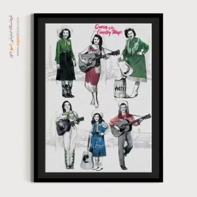 تابلو موزیک جاز لاکچری - نتهای ناپیدا – تابلو موسیقی - اسپو دکور