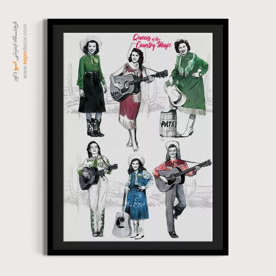 تابلو موزیک جاز لاکچری - نتهای ناپیدا – تابلو موسیقی - اسپو دکور