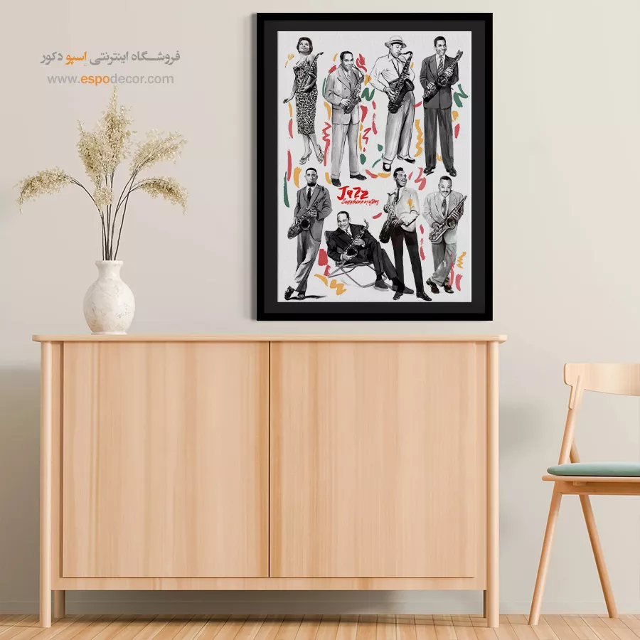 تابلو دکوراتیو موسیقی کلاسیک - سکوت نوا – تابلو موسیقی - اسپو دکور
