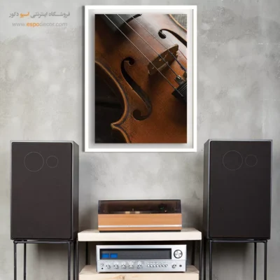 تابلو سبک کلاسیک برای دکور - آکوردهای آبی – تابلو موسیقی - اسپو دکور