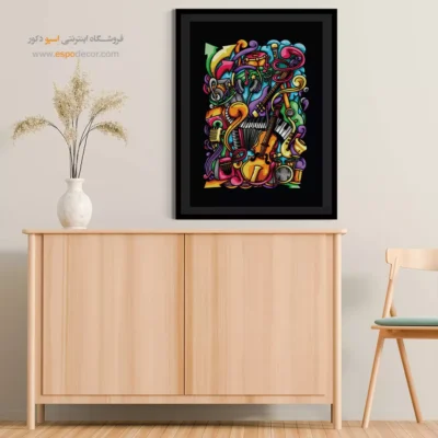 تابلو ساز موسیقی - موسیقی بهاری – تابلو موسیقی - اسپو دکور