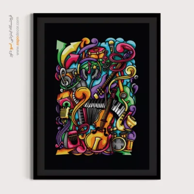 تابلو ساز موسیقی - موسیقی بهاری – تابلو موسیقی - اسپو دکور