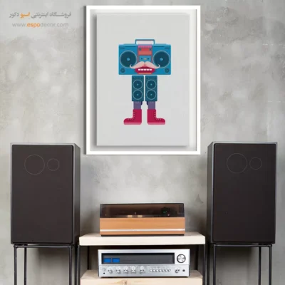 تابلو هنری موزیک دیواری - آهنگ‌های نوستالژیک – تابلو موسیقی - اسپو دکور