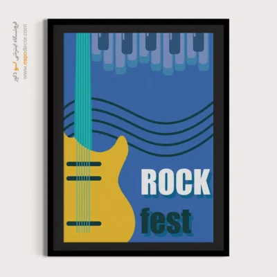 خرید تابلو سبک راک - سازهای دیروز – تابلو موسیقی - اسپو دکور