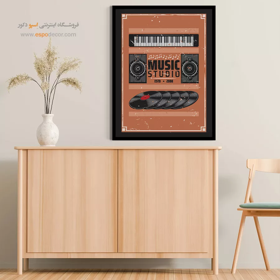 تابلو موسیقی مدرن با کیفیت - سازهای بومی – تابلو موسیقی - اسپو دکور