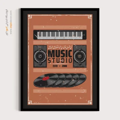 تابلو موسیقی مدرن با کیفیت - سازهای بومی – تابلو موسیقی - اسپو دکور