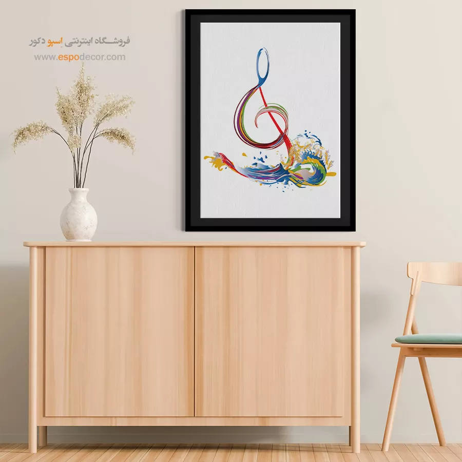 تابلو نت موسیقی برای دکور - آواهای روزگار – تابلو موسیقی - اسپو دکور