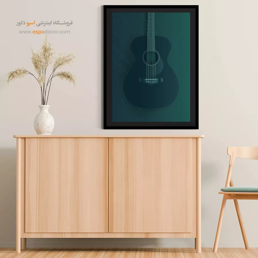 تابلو سبک راک برای اتاق - آکوردهای خوشحالی – تابلو موسیقی - اسپو دکور