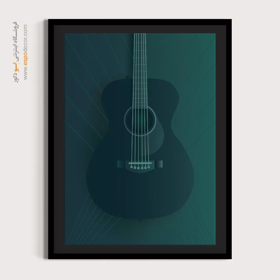 تابلو سبک راک برای اتاق - آکوردهای خوشحالی – تابلو موسیقی - اسپو دکور