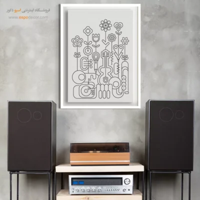 تابلو دیواری موسیقی ارزان - آوای زلالی – تابلو موسیقی - اسپو دکور